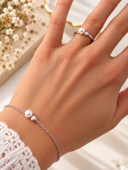 Bransoletka Nomination Italy Pearls Loop z perłą typu shell srebrna kropkaa (2).jpg